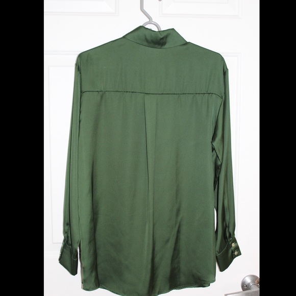 Zara Green Work Shirt - Picture 3 of 3
